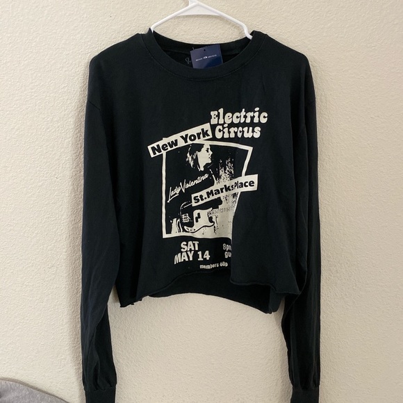 Brandy Melville Tops Brandy Melville Black Presley Electric Circus